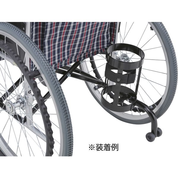 日進医療器 車いす用酸素ボンベ架（転倒防止装置付 24-6599-00 1個（直送品）