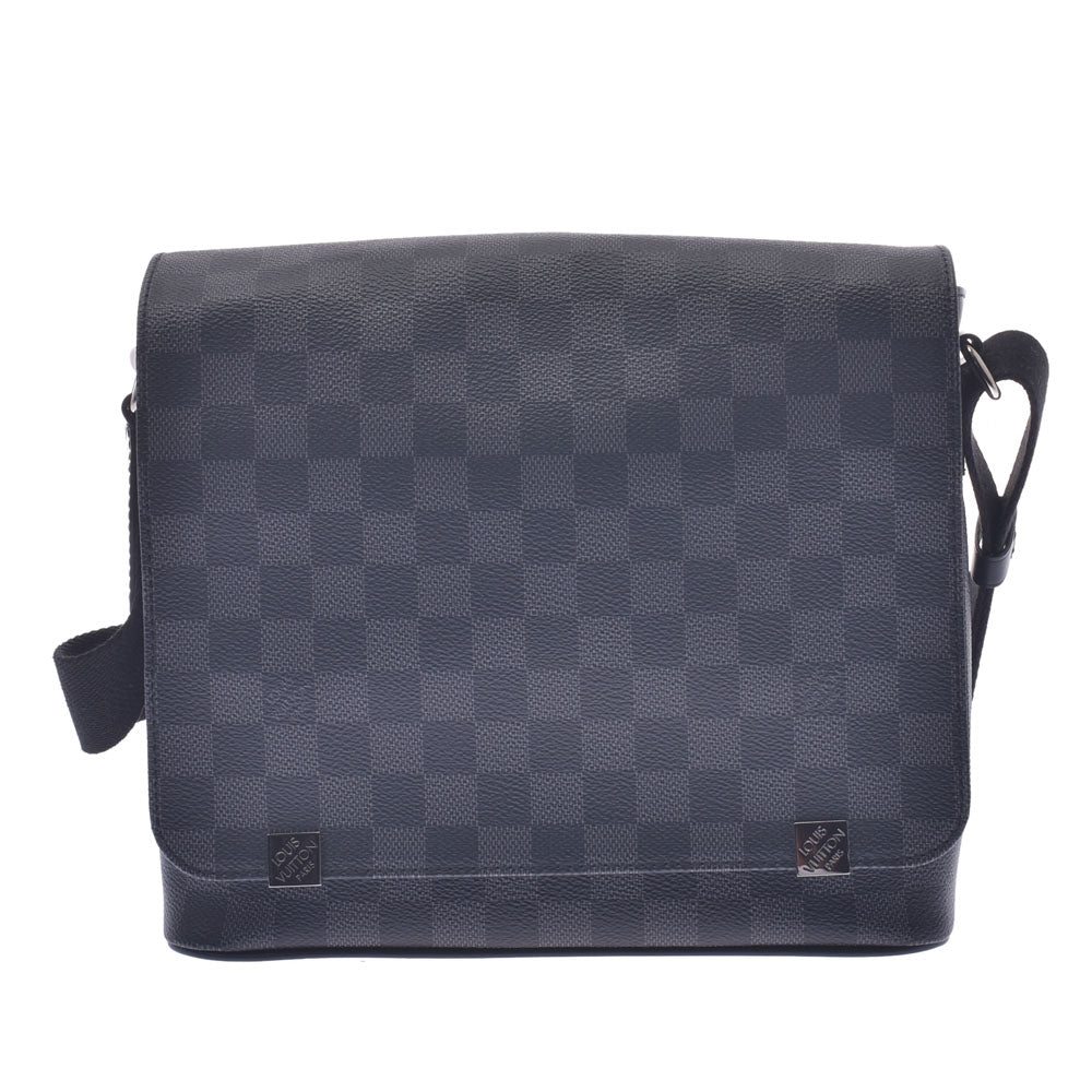 LOUIS VUITTON ルイヴィトン ダミエ グラフィット ディストリクトPM NM 黒 N41028 メンズ ダミエグラフィットキャンバス ショルダーバッグ 未使用 