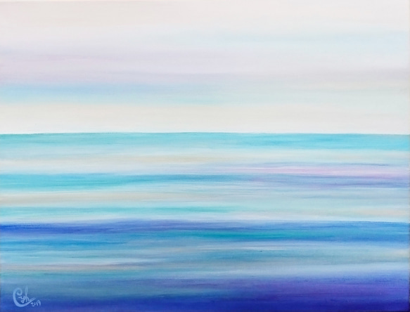 Floating in the peacefulness 1 Ocean Painting