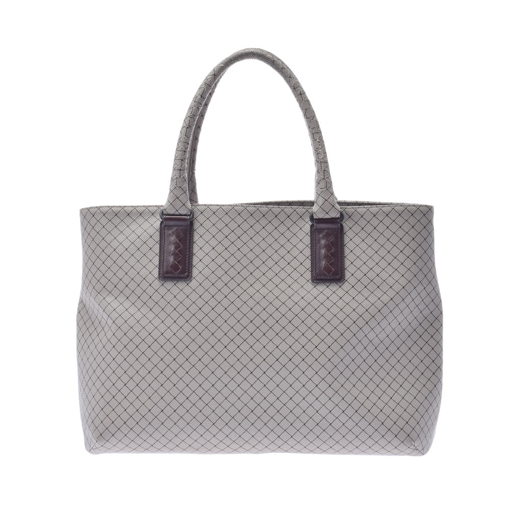 BOTTEGAVENETA ボッテガヴェネタ マルコポーロ グレージュ BO6164977C ユニセックス PVC トートバッグ Bランク 中古 