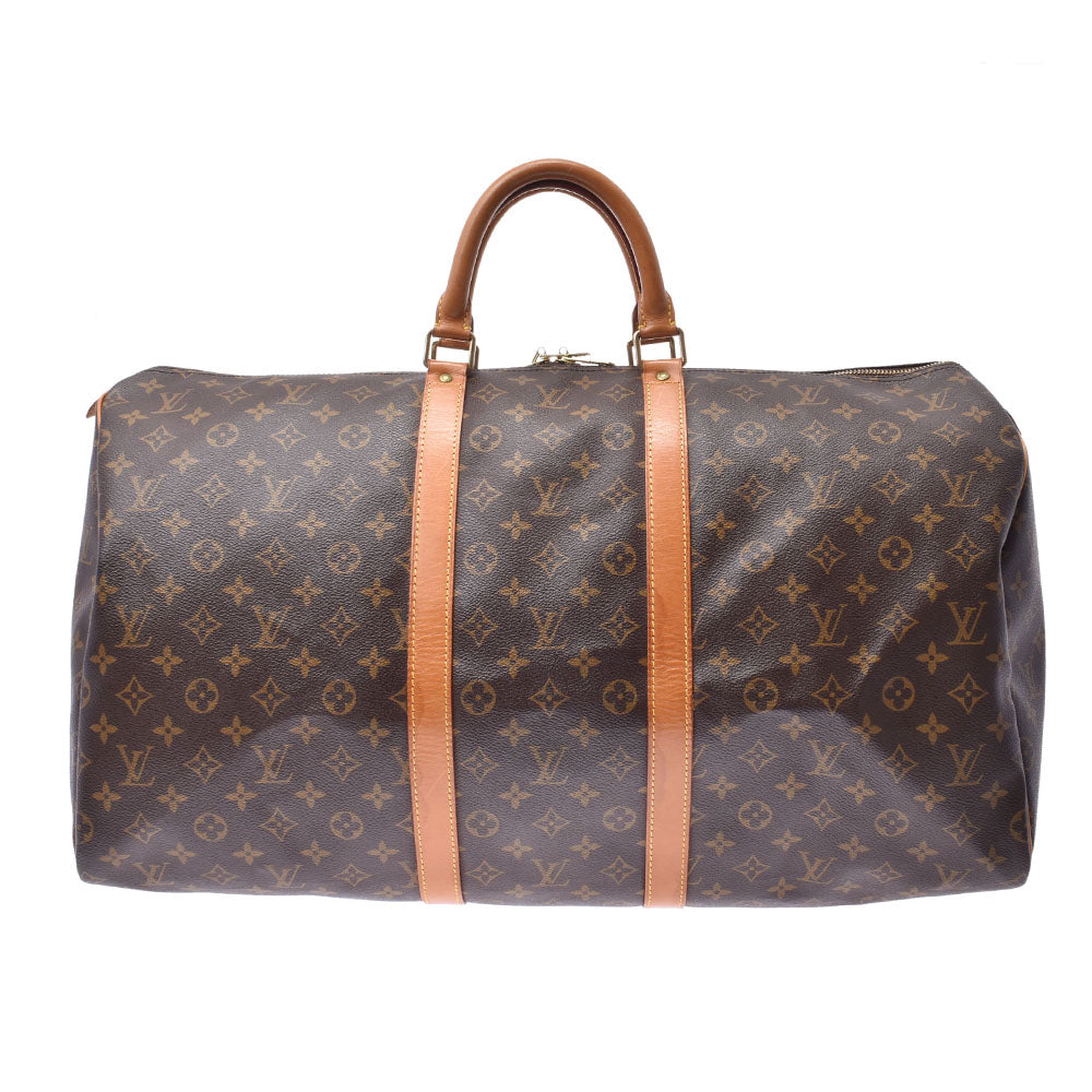 LOUIS VUITTON ルイヴィトン モノグラム キーポル50 USA製 ブラウン M41426 ユニセックス モノグラムキャンバス ボストンバッグ Bランク 中古 