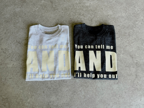 新色♪当店人気No.2大人のロゴTシャツ「You can tel me」