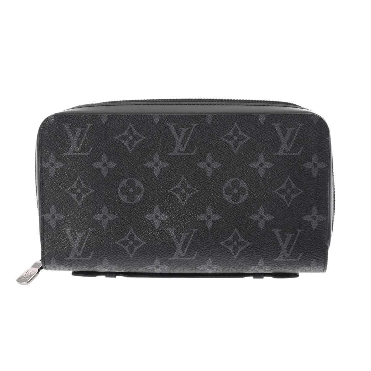 LOUIS VUITTON ルイヴィトン モノグラムエクリプス ジッピー XL トラベルケース 黒/グレー M61698 メンズ モノグラムキャンバス 長財布 Aランク 中古 