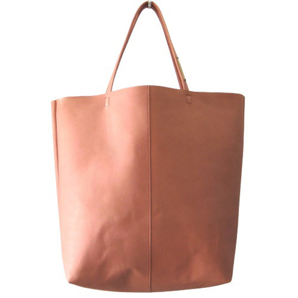 OTONA eco-bag MLサイズ アプリコット　本革製　トートバッグ