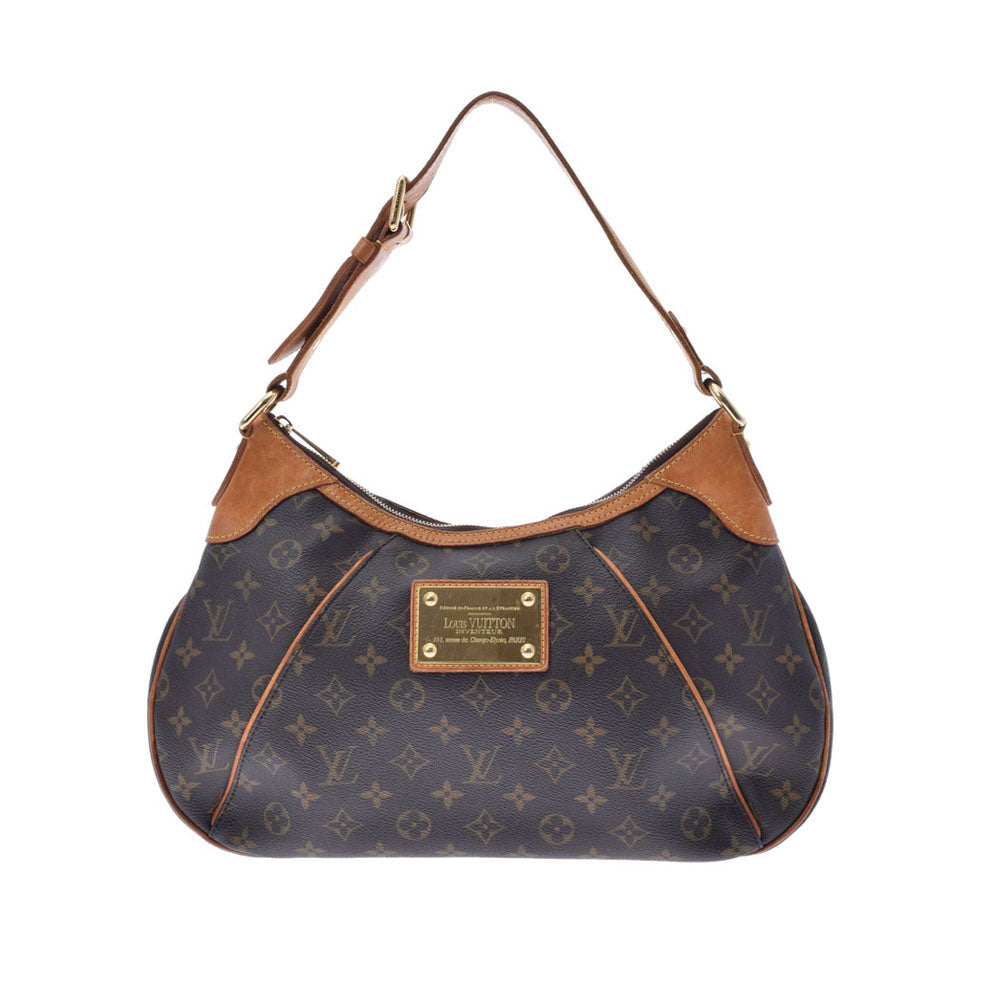 LOUIS VUITTON ルイヴィトン モノグラム テムズ GM ブラウン M56383 レディース モノグラムキャンバス ワンショルダーバッグ Bランク 中古 