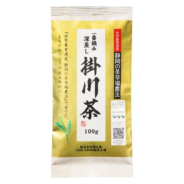 国太楼 静岡の茶草場農法 一番摘み掛川茶 100g x12 4971617017094 1セット(12個)（直送品）