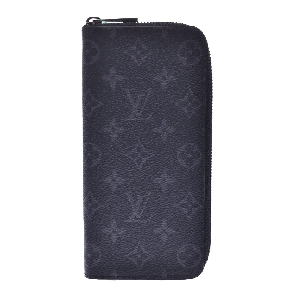 LOUIS VUITTON ルイヴィトン モノグラム エクリプス ジッピーウォレットヴェルティカル 黒/グレー M62295 メンズ 長財布 未使用 