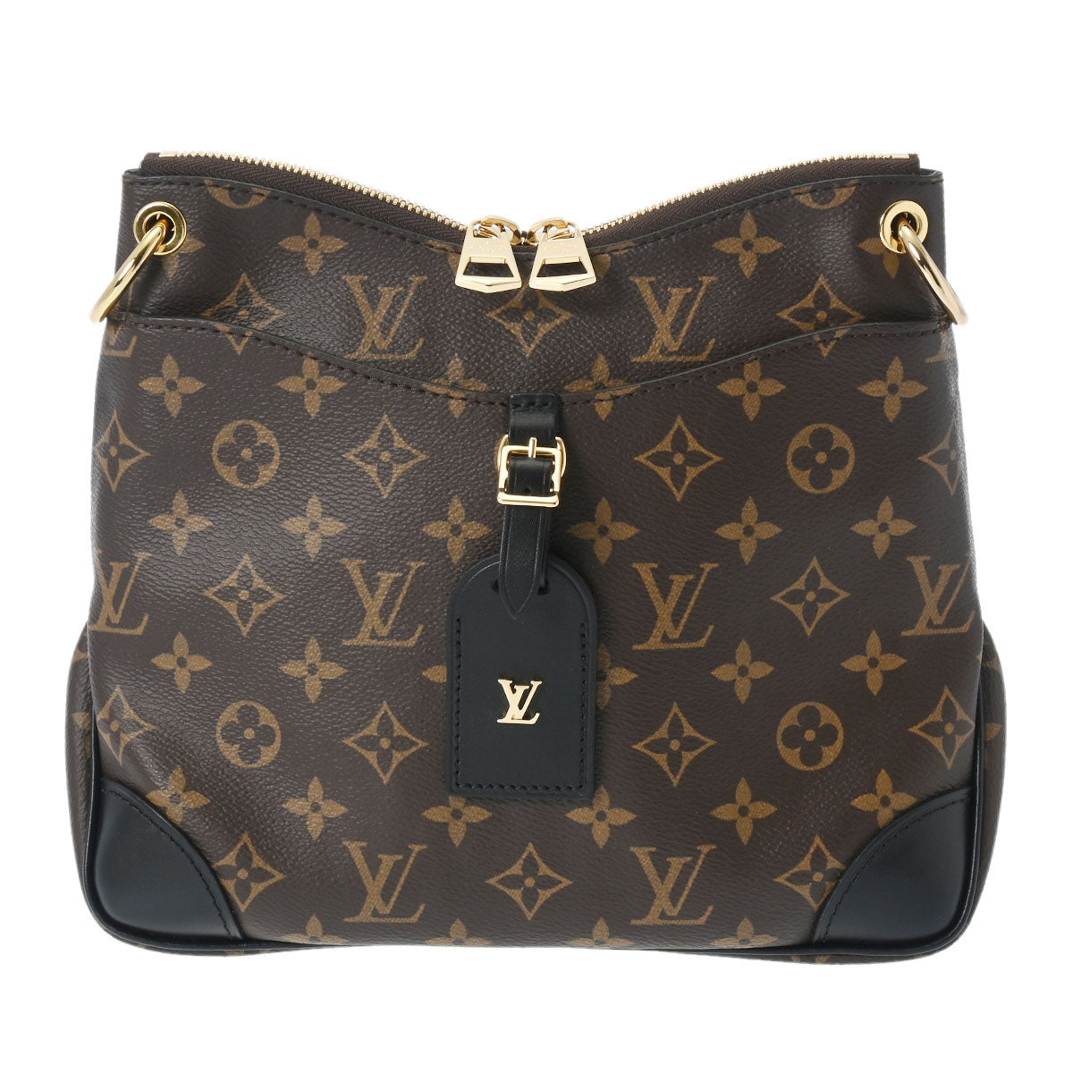 LOUIS VUITTON ルイヴィトン モノグラム オデオンNM PM ノワール M45353 レディース モノグラムキャンバス ショルダーバッグ Aランク 中古 