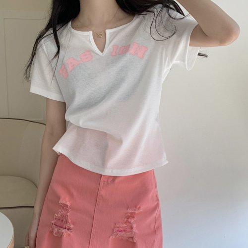 サマー ニットtシャツ レディース 韓国