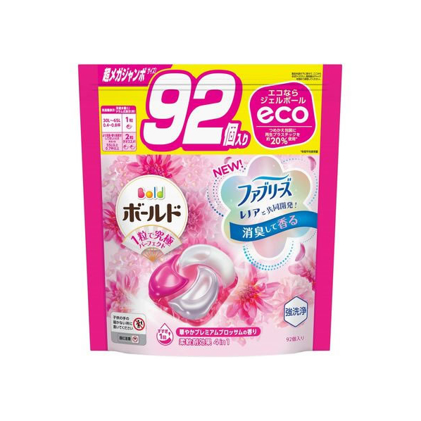 Ｐ＆Ｇ ボールドジェルボール4D プレミアムブロッサム詰替 92個入 FC900NT