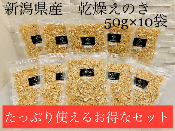 【新潟県産】 乾燥えのき50ｇ×10ｐ