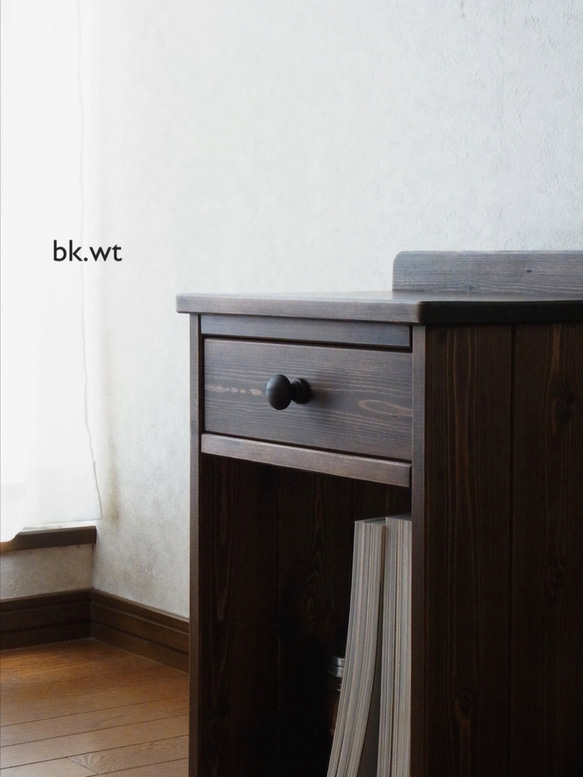 ✴︎☆新色☆✴︎◻︎#70. 1drawer side table (B.wt)