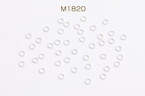 M1820  30個  シルバー925製 丸カン 0.5×3mm  3X（10ヶ）