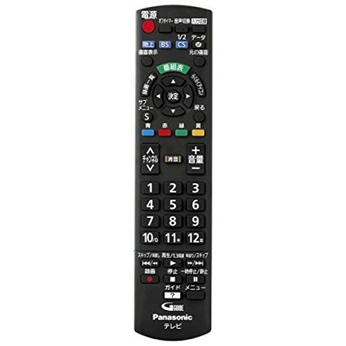 Panasonic 液晶テレビ用リモコン N2QAYB000814【中古品】