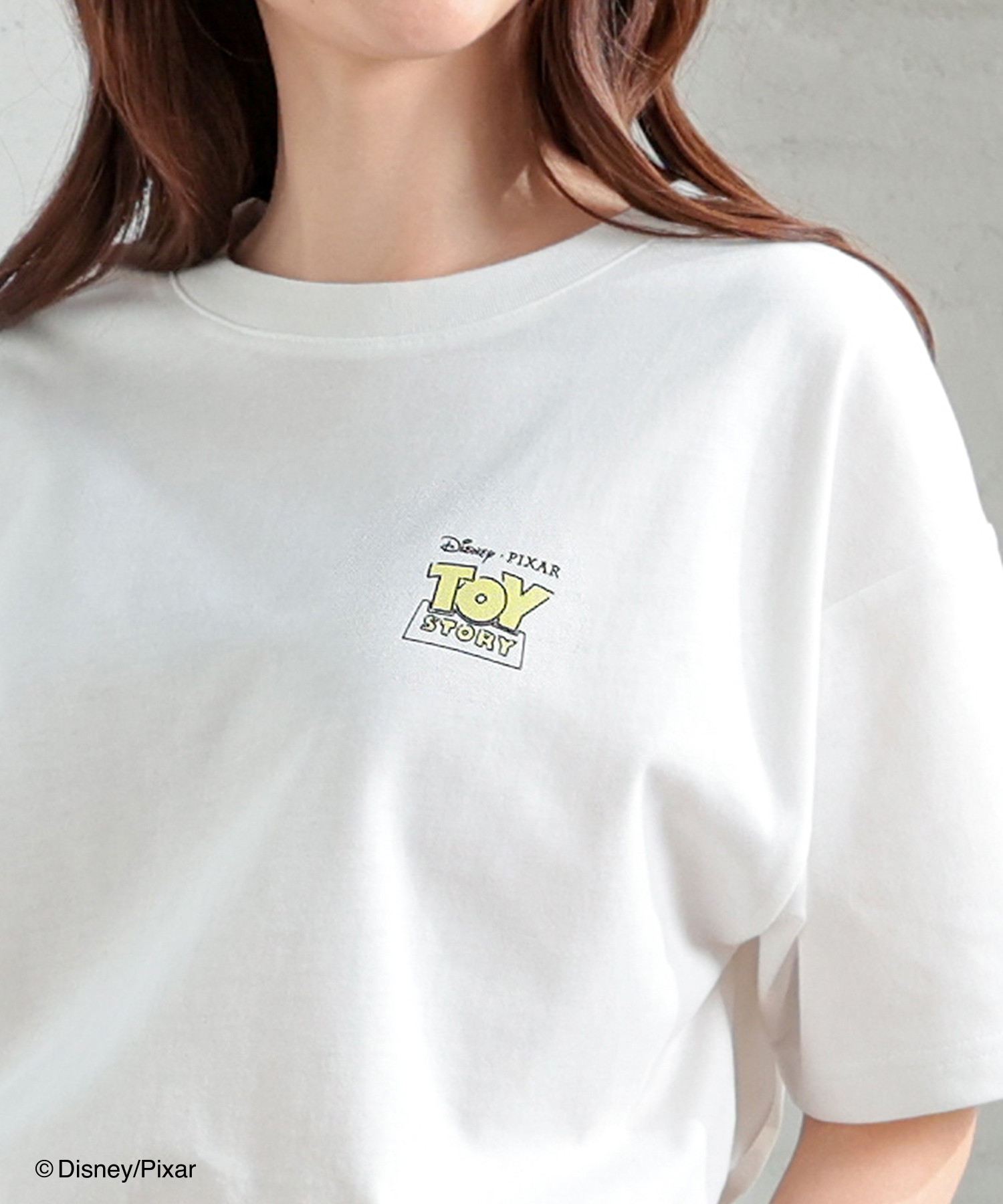 コルザ/トイ・ストーリー／ゆるＴ トップス 半袖 Tシャツ ロゴ 大人 キャラクター