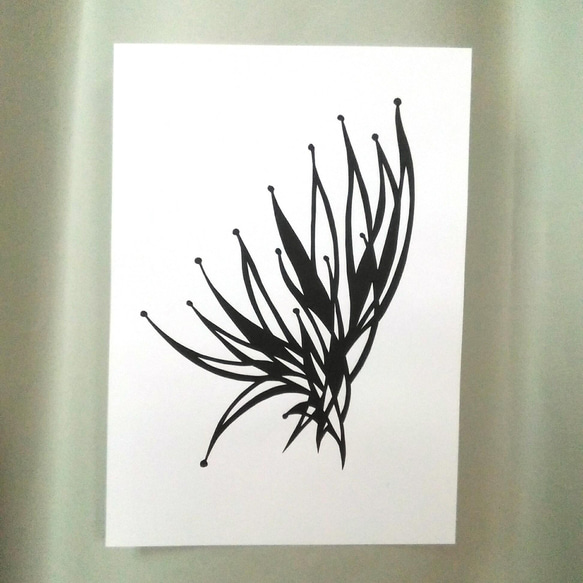 【切り絵】原画　A5サイズ　Dandelion