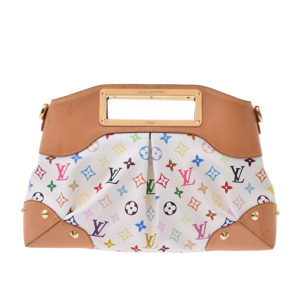 LOUIS VUITTON ルイヴィトン マルチカラー ジュディMM 2WAYバッグ ブロン（白） ゴールド金具 M40255 レディース ハンドバッグ Bランク 中古 