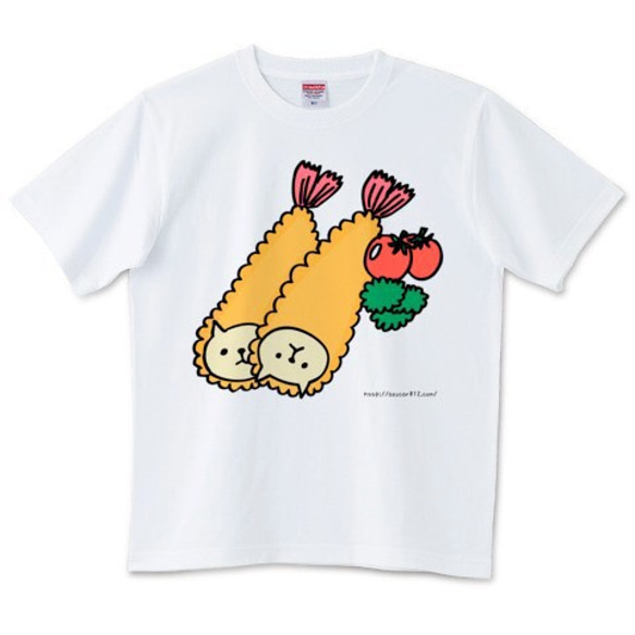 ついに公開！「ねこだけどエビフライ」(オーダーTシャツ）