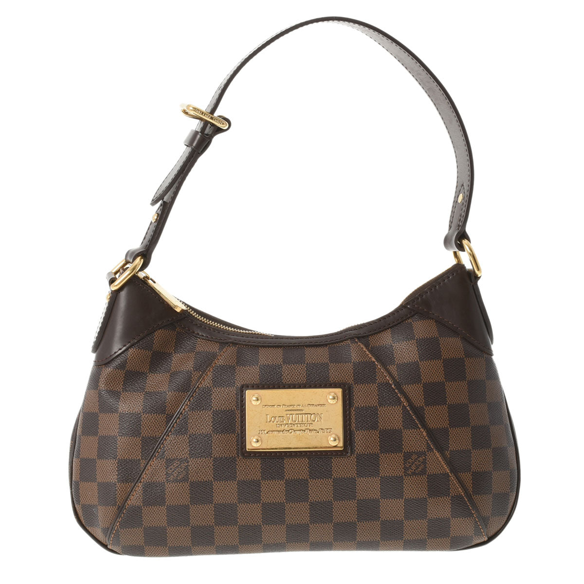 LOUIS VUITTON ルイヴィトン ダミエ テムズPM ブラウン N48180 レディース ダミエキャンバス ワンショルダーバッグ ABランク 中古 