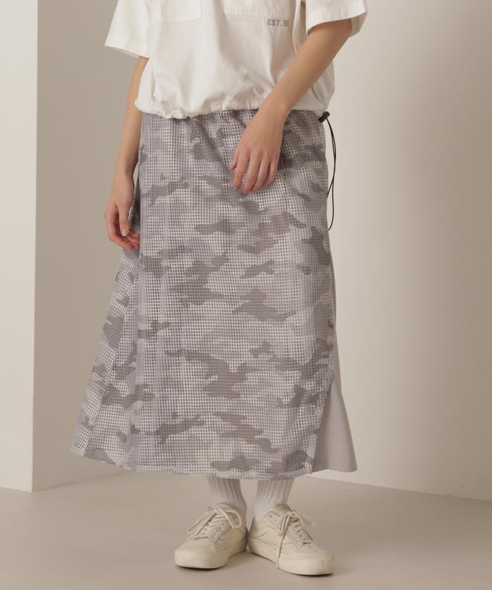 AVIREX/MESH CAMO PRINT SKIRT/メッシュカモ プリントスカート