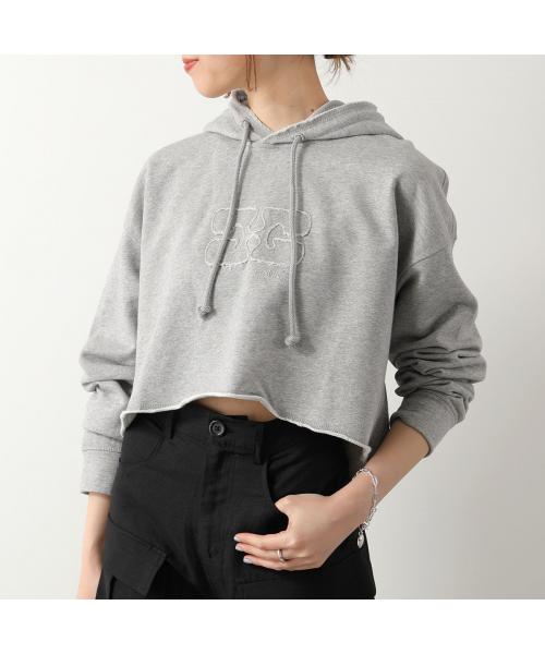 ガニー/GANNI パーカー Isoli Cropped Oversized Hoodie