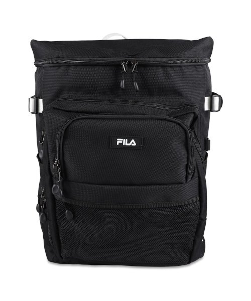 FILA フィラ プレジオ リュック バッグ バックパック メンズ レディース 33L 撥水 大容量 BACKPACK ブラック 黒 7747