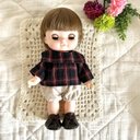 ソランちゃんのお洋服☆ チェックの2wayトップス＆ブルマ