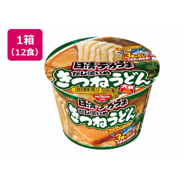 日清食品 日清デカうまきつねうどんだし濃いめ106g12食 FCU4773