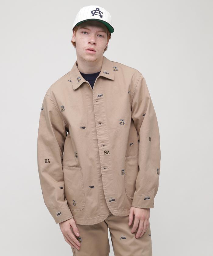 AVIREX/POINT EMBROIDERY COVERALL JACKET