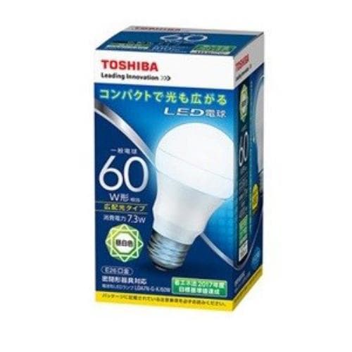 東芝 LDA7N-G-K/60W 調光器非対応LED電球（一般電球形・全光束810lm/昼白色・口金E26）