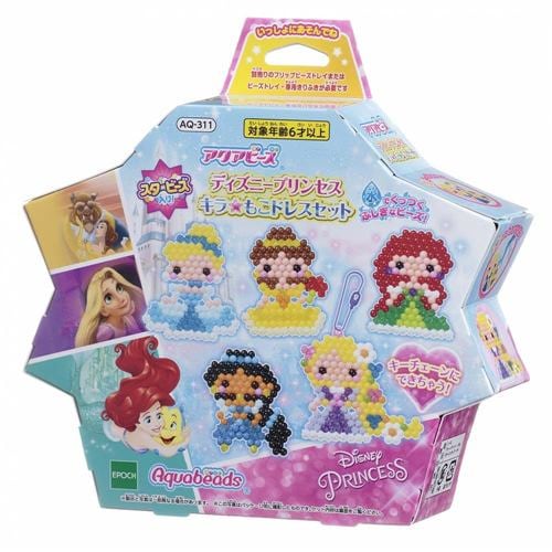 エポック社 アクアビーズ ディズニープリンセス キラ☆もこ ドレスセット