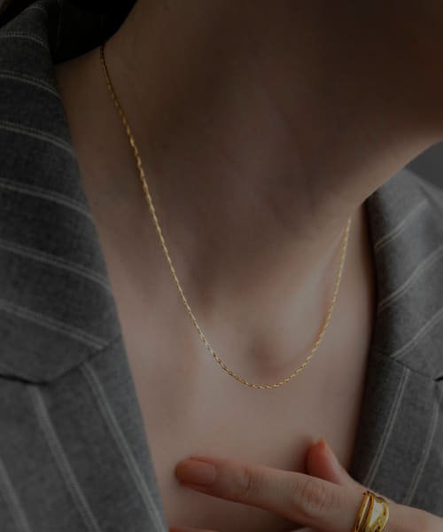 SMELLY so’　slim chain necklace