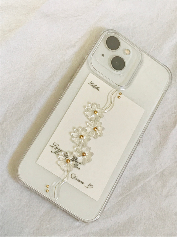 お花のiPhoneケース　フラワースマホケース