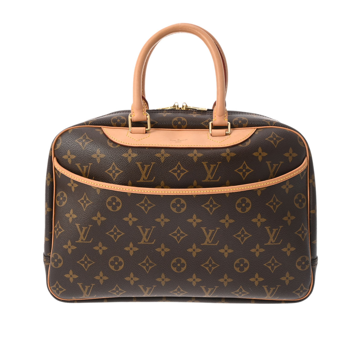 LOUIS VUITTON ルイヴィトン モノグラム ドーヴィル ブラウン M47270 レディース モノグラムキャンバス ハンドバッグ Aランク 中古 