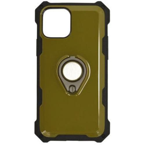 ラスタバナナ 5623IP054HB iPhone12 mini用Tough Ring ハイブリッドケース カーキ