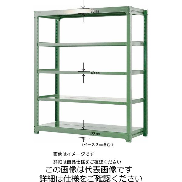 山金工業 ボルトレス中量ラック300kg/段 単体 3S4591ー3W 3S4591-3W 1台(1個)（直送品）