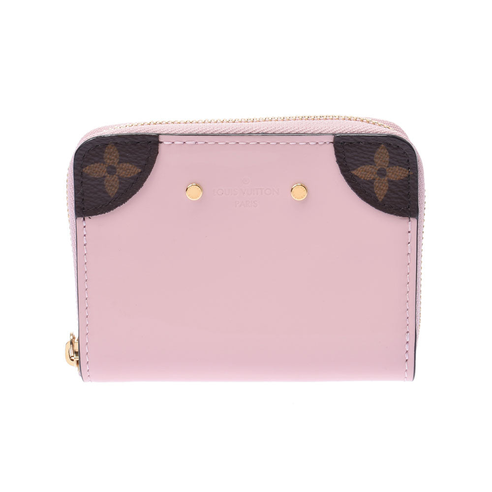 LOUIS VUITTON ルイヴィトン ヴェルニ ミロワール ジッピーコインパース ローズバレリーヌ M63841 レディース パテントレザー コインケース Aランク 中古 