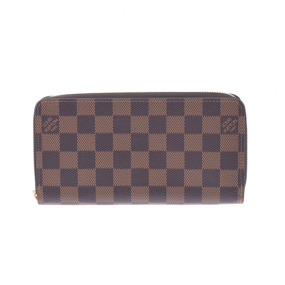 LOUIS VUITTON ルイヴィトン ダミエ ジッピーウォレット ローズバレリーヌ N60046 ユニセックス ダミエキャンバス 長財布 Aランク 中古 