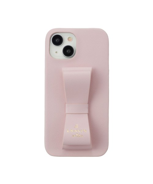 Slim Wrap Case Stand & Ring Ribbon for iPhone 15 [ Sakura Pink ]