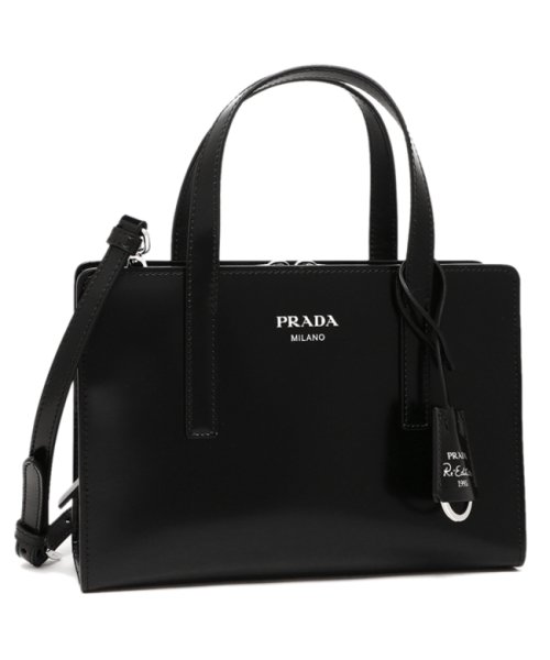 プラダ ハンドバッグ リエディション ミニサイズ ミニバッグ ブラック レディース PRADA 1BA357 ZO6 OOO F0002