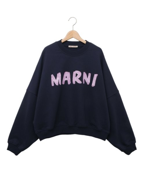 マルニ スウェット オーガニックコットン ブルー レディース MARNI FLJE0185P2 USCU88 LOB95