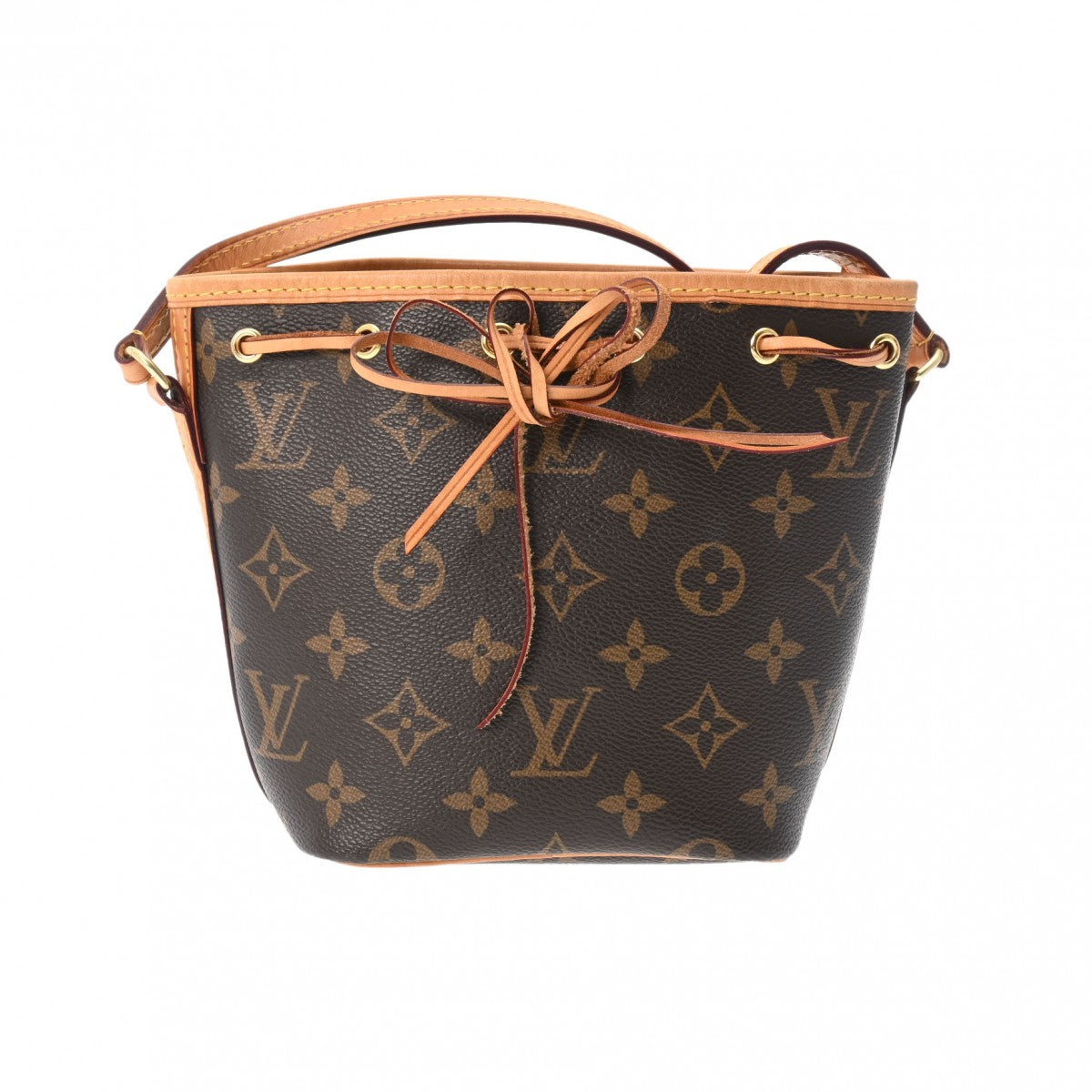 LOUIS VUITTON ルイヴィトン モノグラム ナノノエ ブラウン M41346 レディース モノグラムキャンバス ショルダーバッグ ABランク 中古 