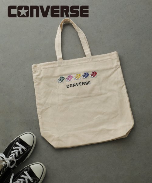 CONVERSE FIVE SHOES PRINT TOTE BAG