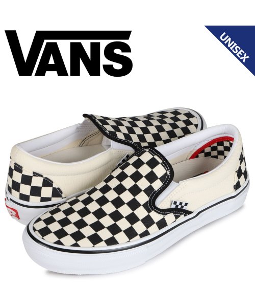 VANS ヴァンズ スニーカー スリッポン メンズ レディース バンズ スケート SKATE SLIP－ON ホワイト 白 V