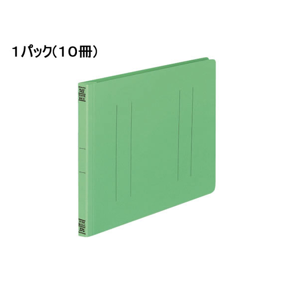 コクヨ フラットファイルV B5ヨコ とじ厚15mm 緑 10冊 1パック(10冊) F835595-ﾌ-V16G