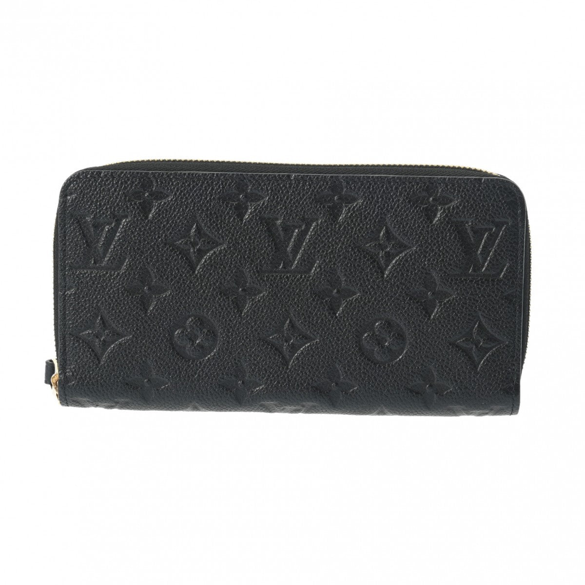 LOUIS VUITTON ルイヴィトン モノグラムアンプラント ジッピーウォレット ノワール M61864 レディース レザー 長財布 新同 中古 