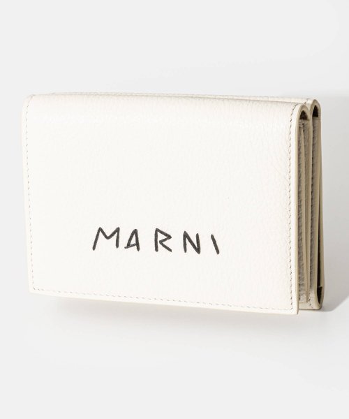 マルニ MARNI PFMO0105U0 P6533 三つ折り財布 TRIFOLD レディース 財布 ミニ財布 小銭入れ レザー トリフォールド シンプル ギフ