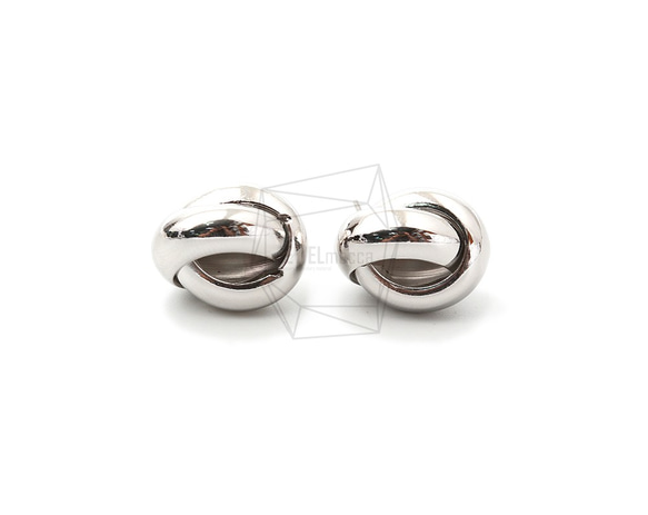 ERG-1408-R【2個入り】ダブルリングピアス,Double Ring Earring Post