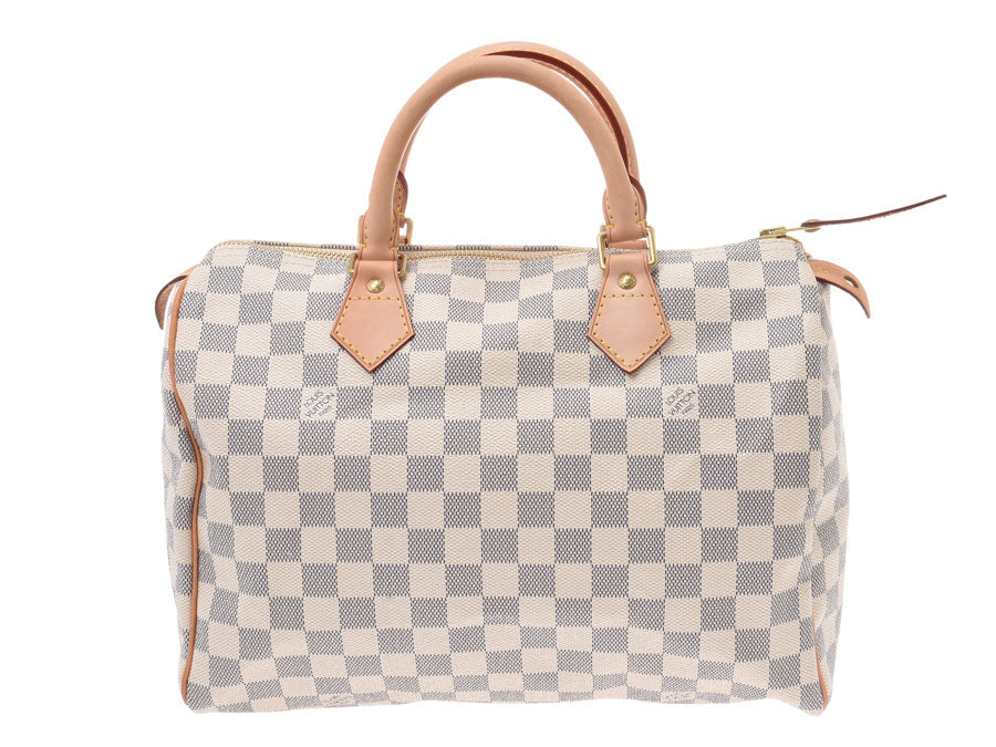 LOUIS VUITTON ルイヴィトン ダミエ スピーディ30 白 N41533 ユニセックス ハンドバッグ Aランク 中古 