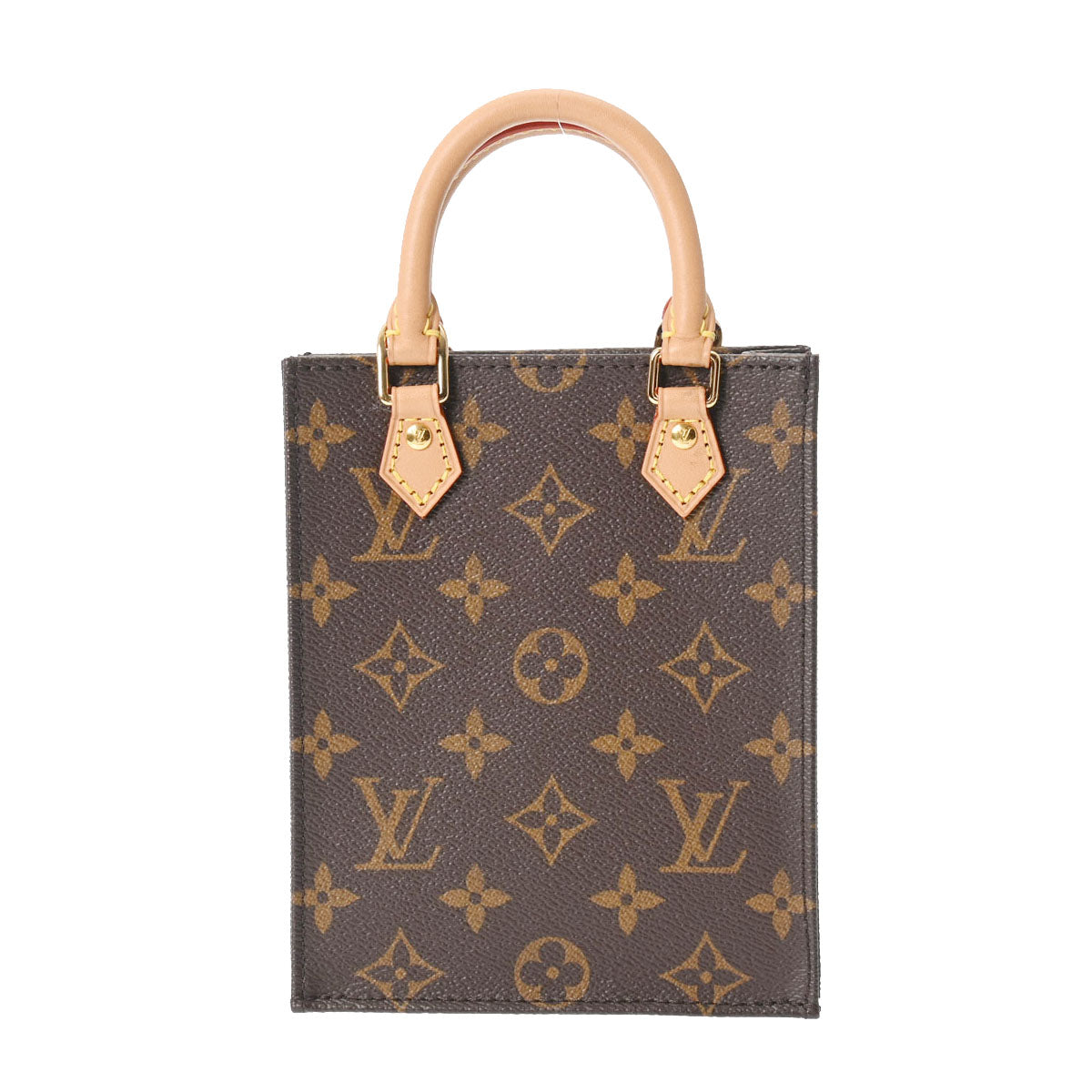 LOUIS VUITTON ルイヴィトン モノグラム プティット サックプラ 2WAY ブラウン M69442 レディース モノグラムキャンバス ハンドバッグ Aランク 中古 